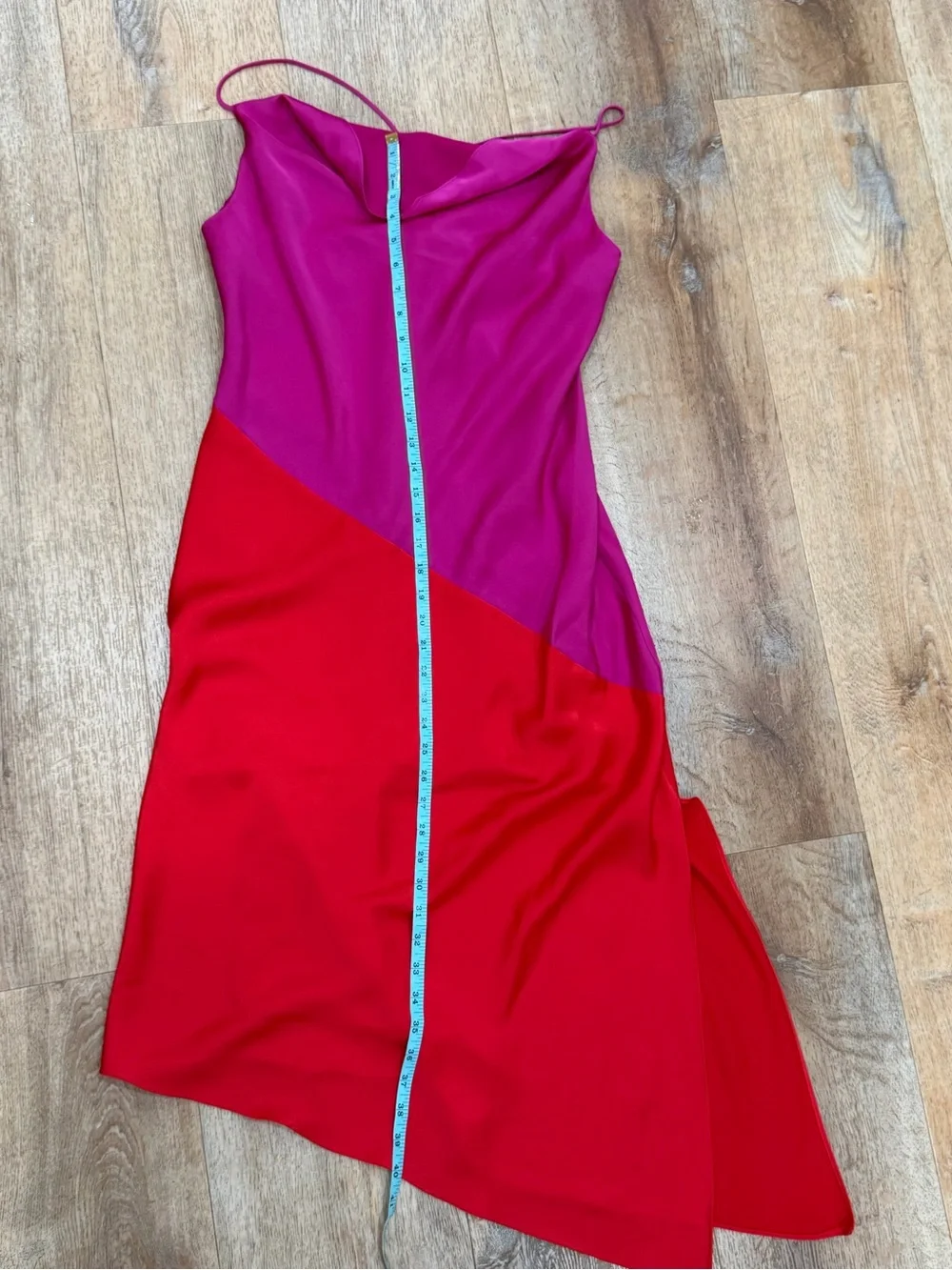 Cushnie x Target: Colorblock Asymmetrical Slip Dress